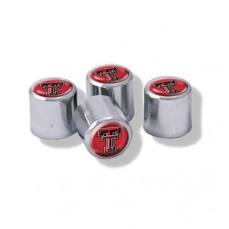 Wincraft Wincraft 1493409370 Texas Tech Red Raiders Valve Stem Caps - Set of 4 1493409370